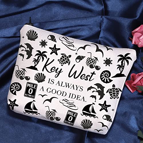 Key West Is Always Cosmetic Bag - POFULL Florida Summer Gift