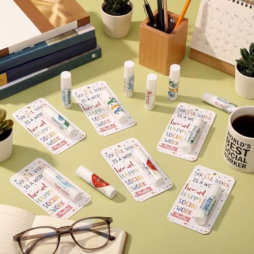 48 Pcs Social Worker Appreciation Lip Balm Gift Set - Bulk Thank You Gifts