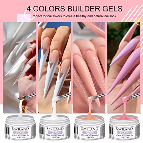 SAVILAND Builder Nail Gel Kit - All-in-One Extension & Strengthening Set