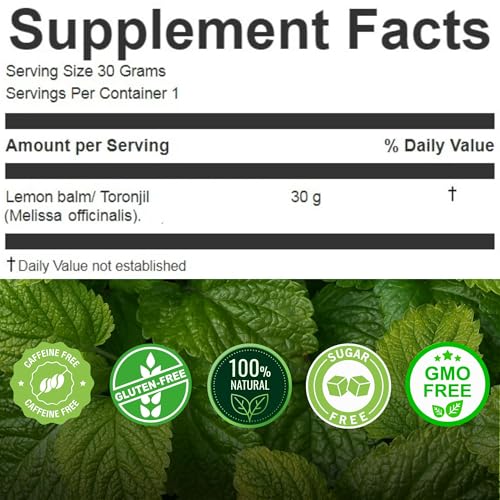 Hanan Lemon Balm Tea - 25 Herbal Teabags for Relaxation