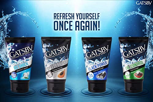 Gatsby Cooling Face Wash - Refreshing Clean, 100g