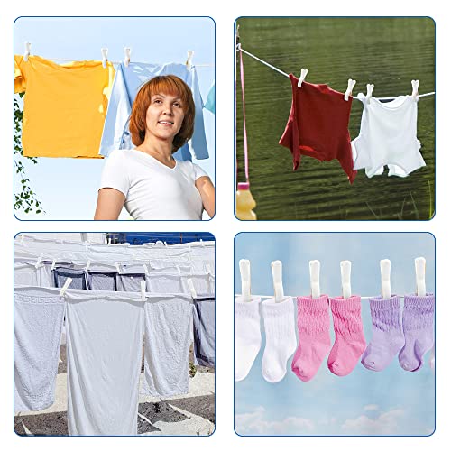 PAMISO Beach Towel Clips - 4 Heavy Duty Clothespins for Drying