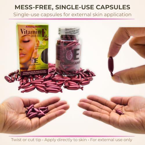 Pomegranate Skin Oil Capsules - Anti-Aging, 90 Count