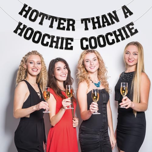 Hotter Than a Hoochie Coochie Birthday Banner - 90s Country Music Decor
