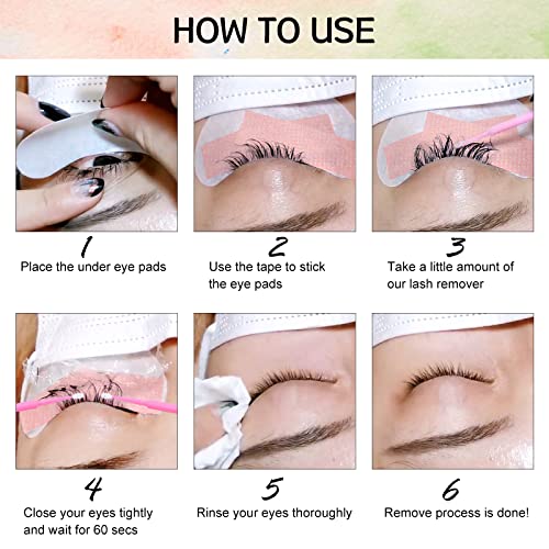 PRO LASHBEAUTY Aloe Scent Eyelash Extension Remover Kit 10ML with Microswab & Eye Patch