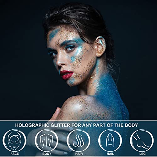 Illusion Purple Holographic Body Glitter Gel - 1.35oz for Festivals