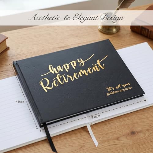 Lankaiva Happy Retirement Guest Book – Memory Keepsake Album