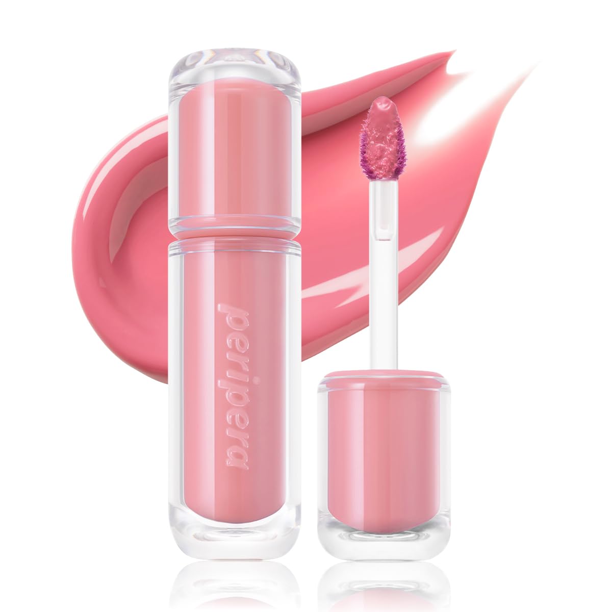 Peripera Mood Glowy Tint - Buildable K-Beauty Lip Tint for Sensitive Lips | Lightweight, Non-Sticky, 01 Tiny Strawberry