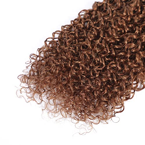 #30-W 20 Inch Brown Water Wave Human Hair Bundle - 50g