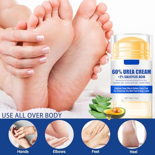 60% Urea Foot Cream with 2% Salicylic Acid for Dry Cracked Heels