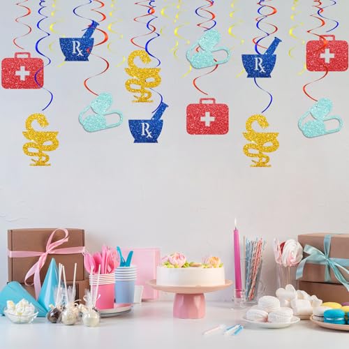 30pcs Nurse Graduation Hanging Swirls - Medical Party Decorations