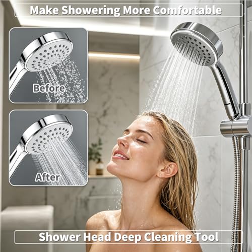 Shower Head Cleaner Tool - 50 PCS Brush & Picks Set for Clogs