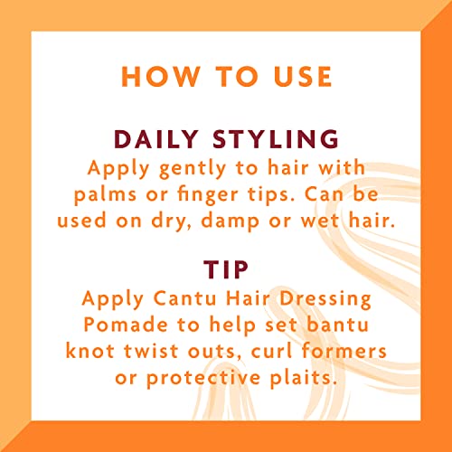 Cantu Hair Dressing Pomade with Shea Butter, 4 Ounce Pack of 3