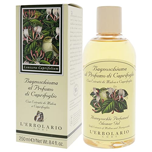 L'Erbolario Honeysuckle Moisturizing Shower Gel - Nourishing Body Wash 8.4oz