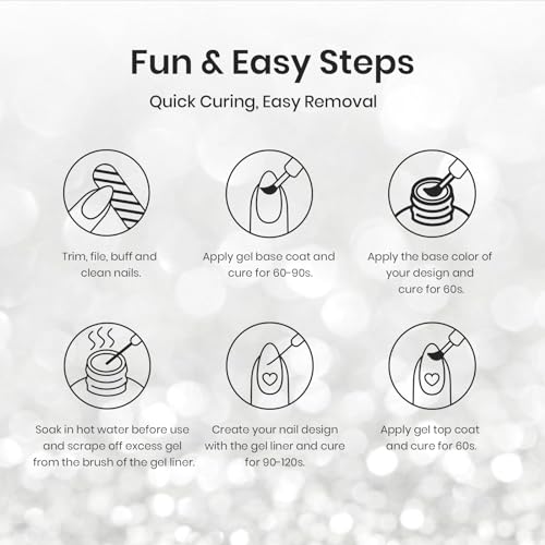 Beetles Reflective Glitter Gel Nail Polish Set for Nail Art - 2 Pcs