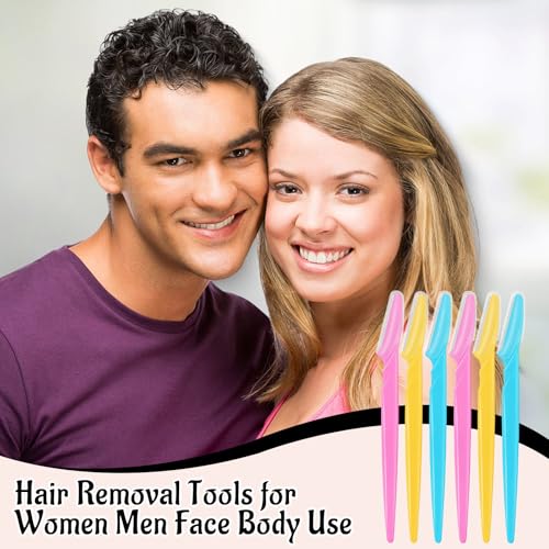 30-Piece Facial Razor Set - Multicolor Eyebrow Trimmers for Men & Women
