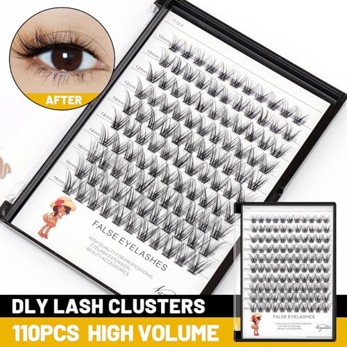 VAYATOR D#12mm Wide Cluster D Curl False Eyelashes 8-20mm Professional Grafting