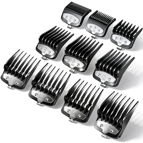 Velurie 10-Piece Universal Hair Clipper Guard Set for Wahl & More