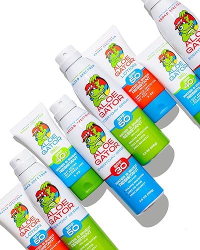 Aloe Gator Gel Sunscreen SPF 40+ Alcohol-Free, Fragrance-Free