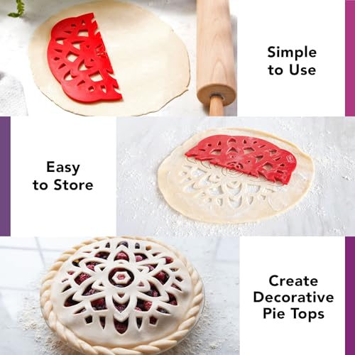 Talisman Designs 10-Inch Pie Top Cutter - Decorative Crust Tool