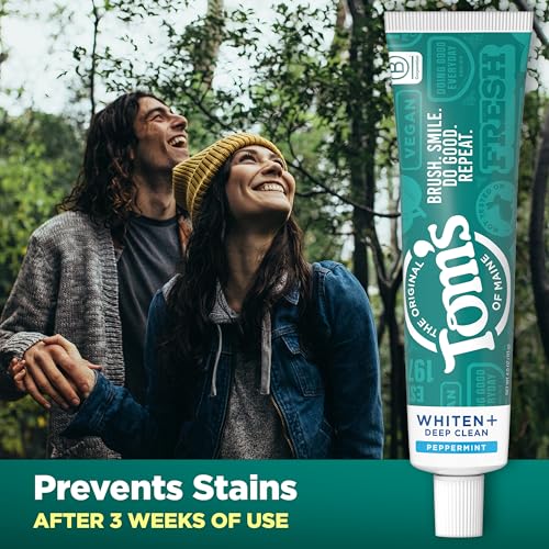 Tom's of Maine Whiten Plus Deep Clean Whitening Toothpaste - 4 oz