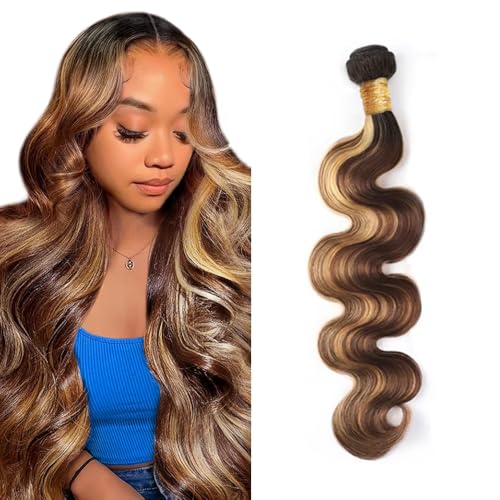 14 Inch T1B4/27 Ombre Body Wave Human Hair Bundle - LadrXadr