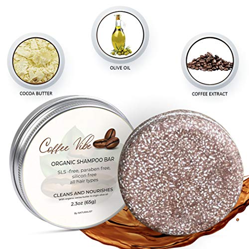 Naturalist Coffee Vibe Organic Shampoo Bar - SLS Free & Vegan