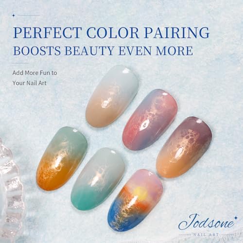 JODSONE Light Gold Wave Blooming Gel Nail Polish - 16.5ml
