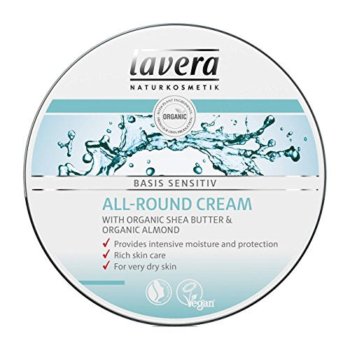 lavera Aloe Vera All-Purpose Cream - Vegan Body & Face Moisturizer 5.1 Fl Oz