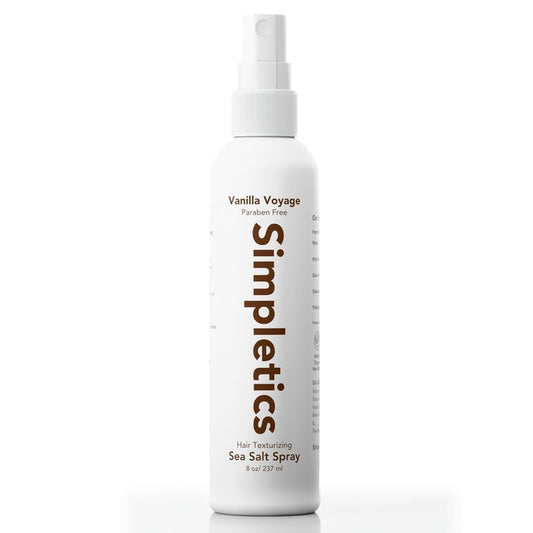 Himalayan Sea Salt Hair Spray - Vanilla Scented, Natural 5-Ingredient Formula for Beach Waves & Volume | Unisex 8 fl oz
