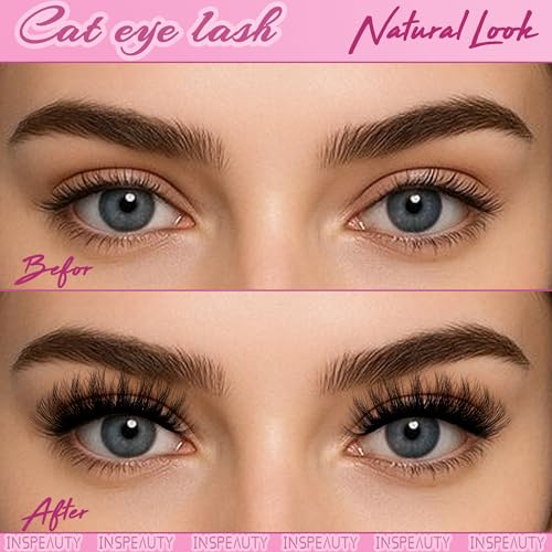 20 Pairs Faux Mink Lashes - 3D Voluminous Eyelashes by INSPEAUTY