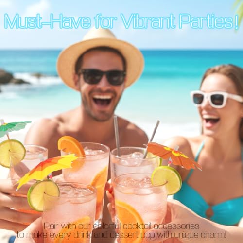 150pcs Mini Cocktail Umbrellas - Tropical Drink Picks for Parties