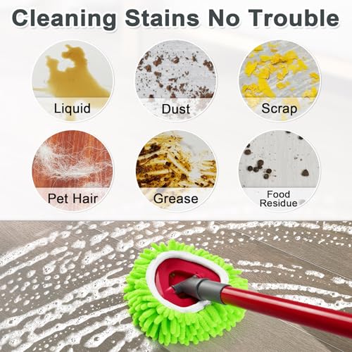 3 Pack Spin Mop Head Replacements for O Cedar RinseClean System