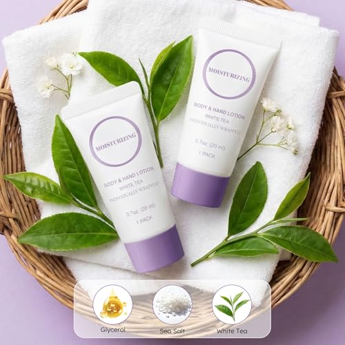 Travel Size Body Lotion 0.7 oz x30 – Nourishing Hand & Body Moisturizer, Individually Wrapped
