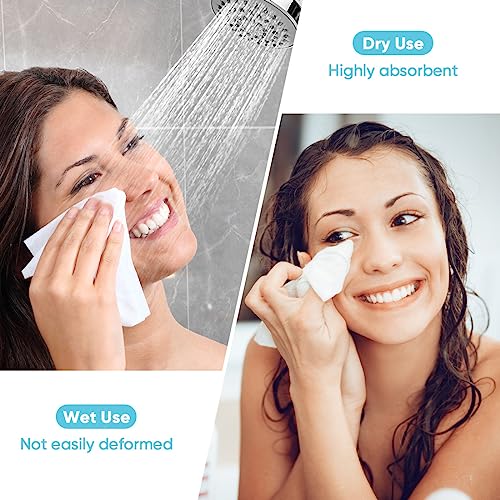 Orighty Biodegradable Disposable Face Towels - 100 ct, Ultra Soft & Absorbent Makeup Remover