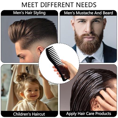 SIMPOR Detangling Hair Comb - Double Sided Wide & Fine Tooth Comb