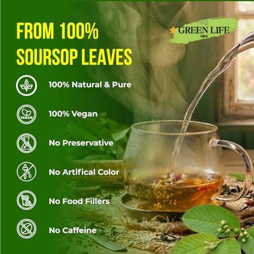 Organic Soursop Leaves - 100% Sun-Dried Herbal Tea | 4 oz