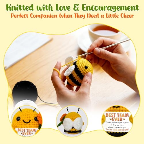 OASSIE Handmade Crochet Bee - Employee Appreciation Gift