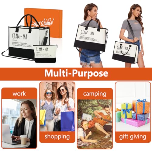 Forbidden Paper Grandma Tote Bag and Makeup Bag Set - Gift for Women
