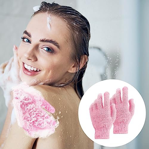 Sibba Exfoliating Wash Gloves - 2 Pack Dual Texture Body Scrub Mitts