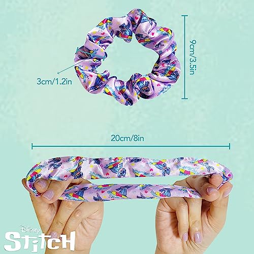 LUV HER Lilo & Stitch Hair Accessory Set - 9" Brush & 4 Scrunchies