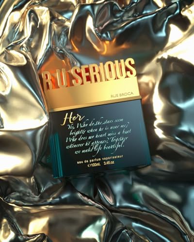 Rue Broca R U Serious Her Eau de Parfum Spray for Women 3.4oz Fruity Floral & Warm Woody Notes