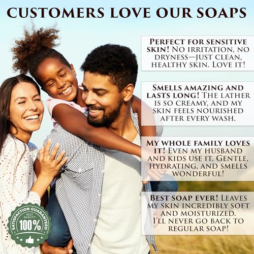 The Grecian Soap Company Goat Milk & Olive Oil Soap Bar, Egyptian Musk 3-Pack