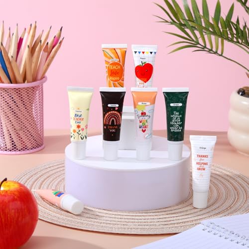 24 Pcs Teacher Appreciation Lip Balm Set - Moisturizing Bulk Gift Pack