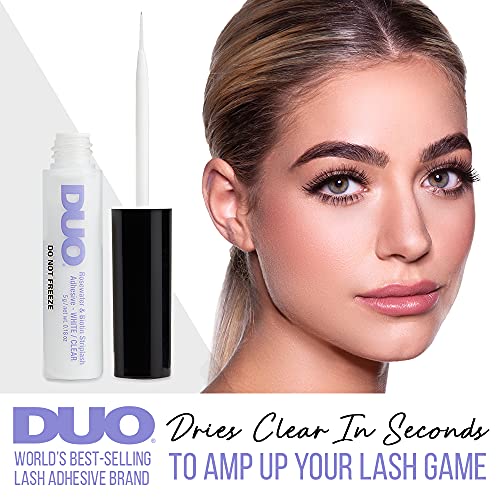 DUO Rosewater & Biotin Clear Strip Lash Adhesive 2-Pack 0.18 oz - Sensitive, Long-Lasting