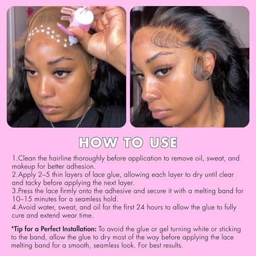 Dolahair Wig Install Kit - 100ml Lace Melting Spray, Glue, Remover & Band