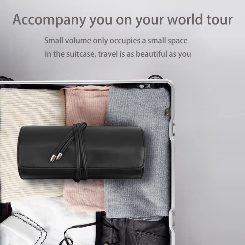 REQO Makeup Brush Organizer with Lid - Travel-Friendly Storage