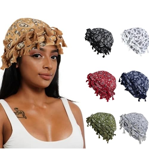 Vintage Twist Turban for Men and Women, Satin Lined Modal Head Wrap