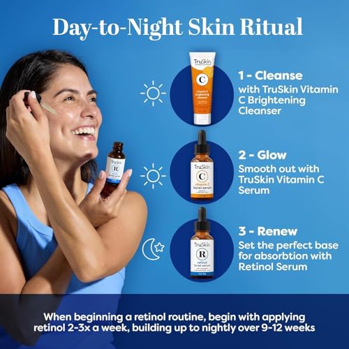 TruSkin Retinol Serum with Hyaluronic Acid & Cica - 1 Fl Oz