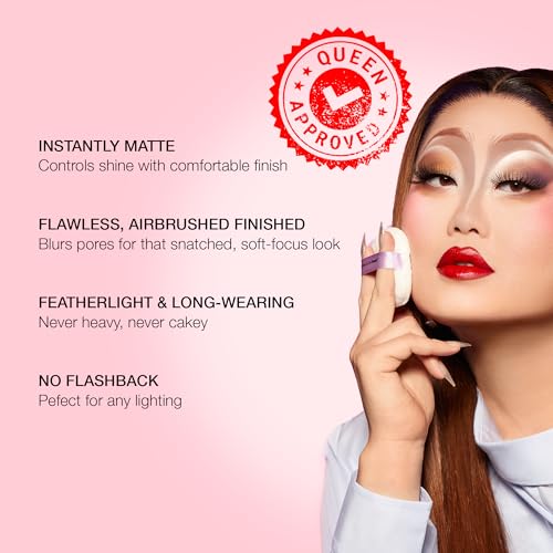 KimChiChic Beauty Puff Puff Pass Loose Setting Powder Makeup, Set & Bake Face Powder with Rice & Vitamin E, Matte Airbrush Finish, Oil Control with Velour Pad, Cruelty-Free, Translucent 0.70 oz (20 g)